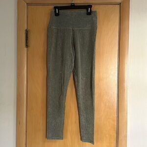 aerie green white thin speckled leggings!